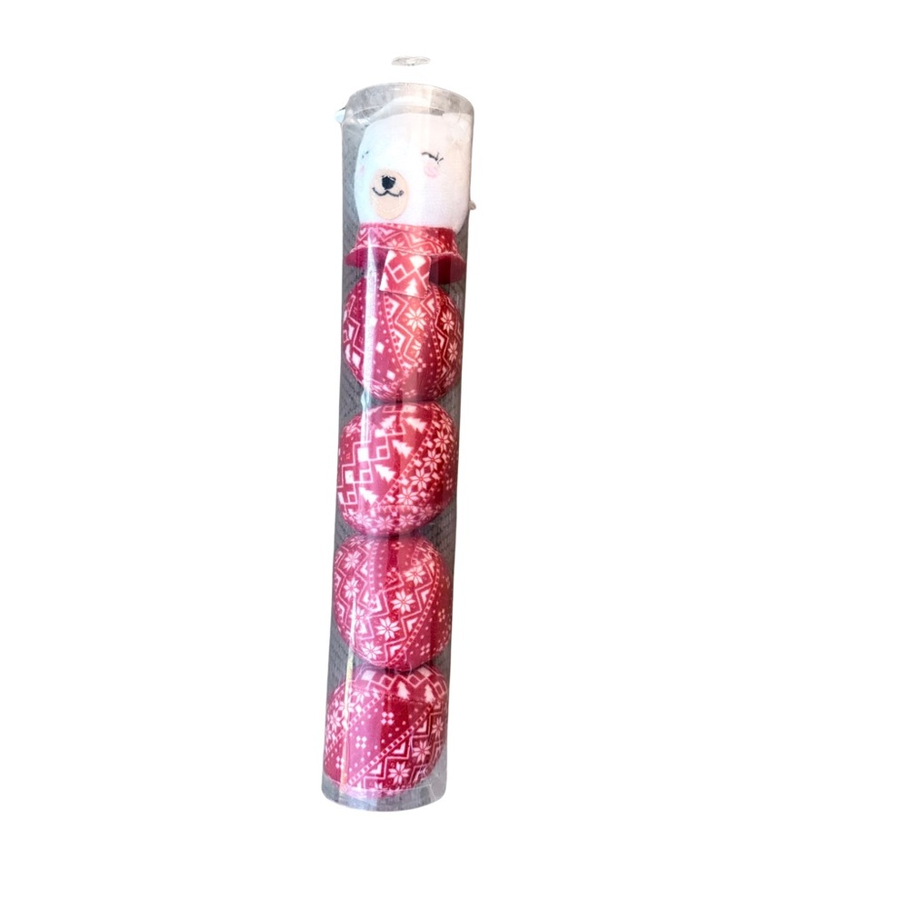 Red and White Christmas Cat Toy Set
